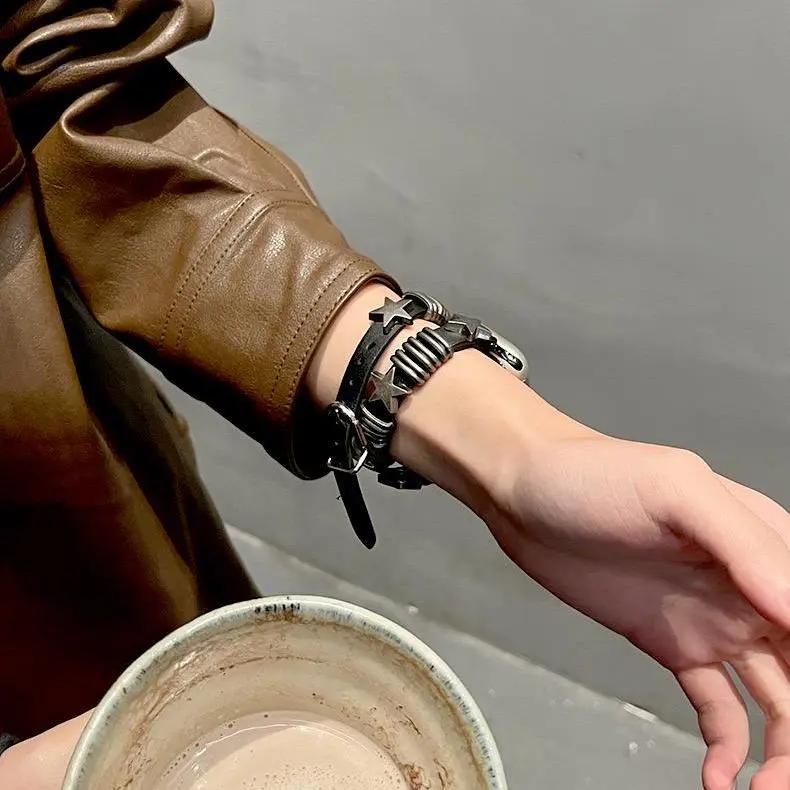 Punk Double Loop Leather Apple Watch Band Lulu Company