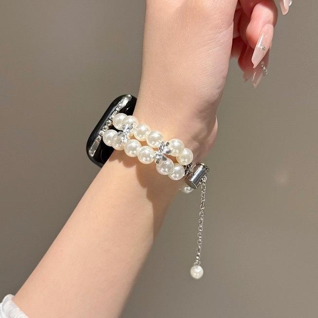 Pearl Ribbon Apple Watch Band