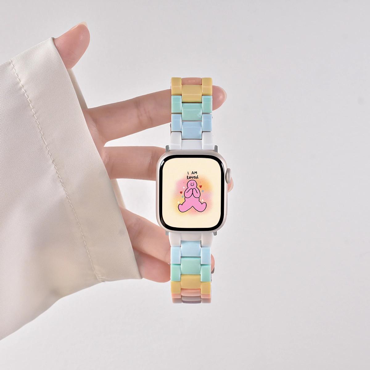 Pastel Rainbow Apple Watch Band