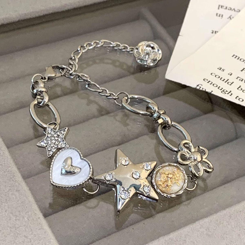 Silver Finished Link Bracelet