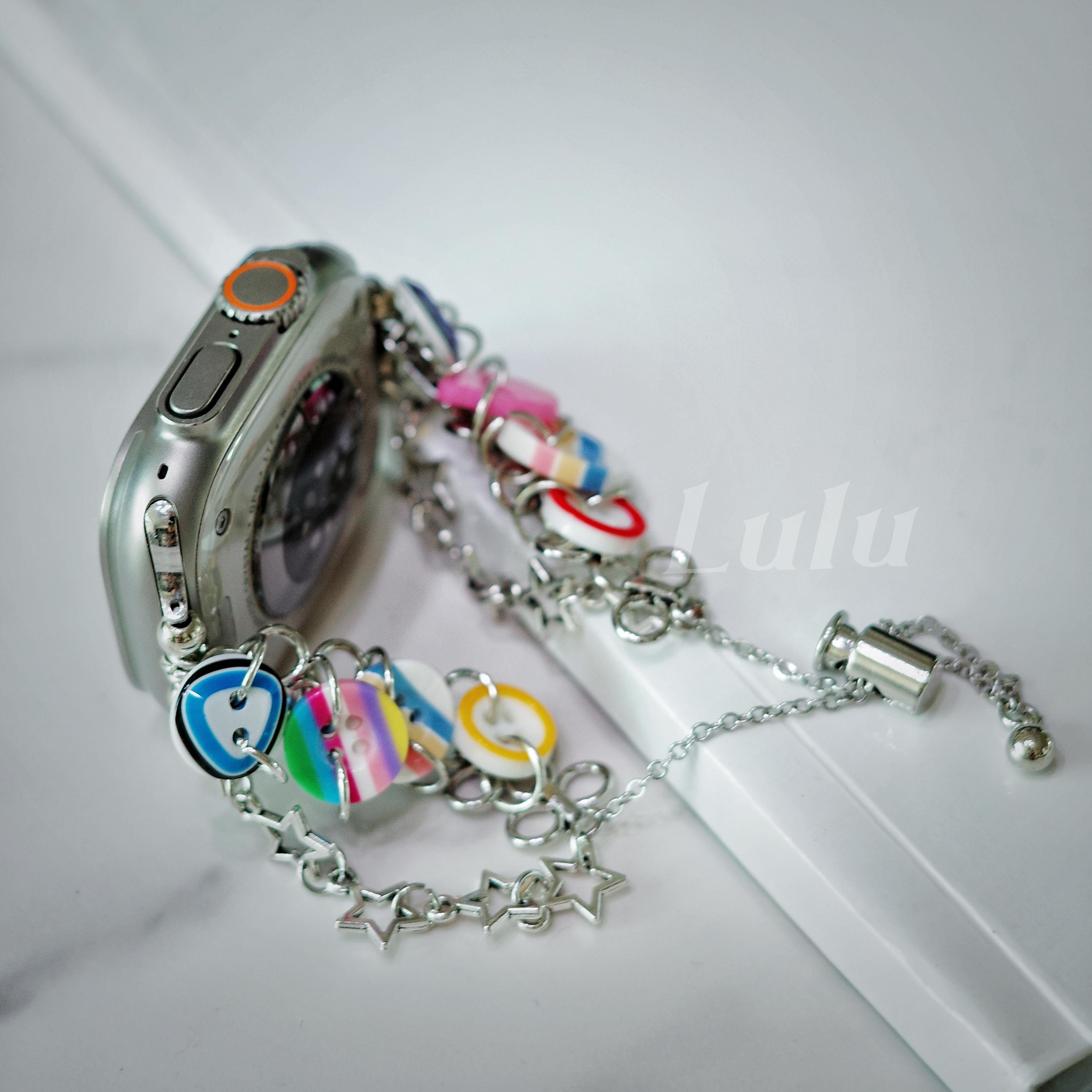 Colorful Button Charm Apple Watch Band