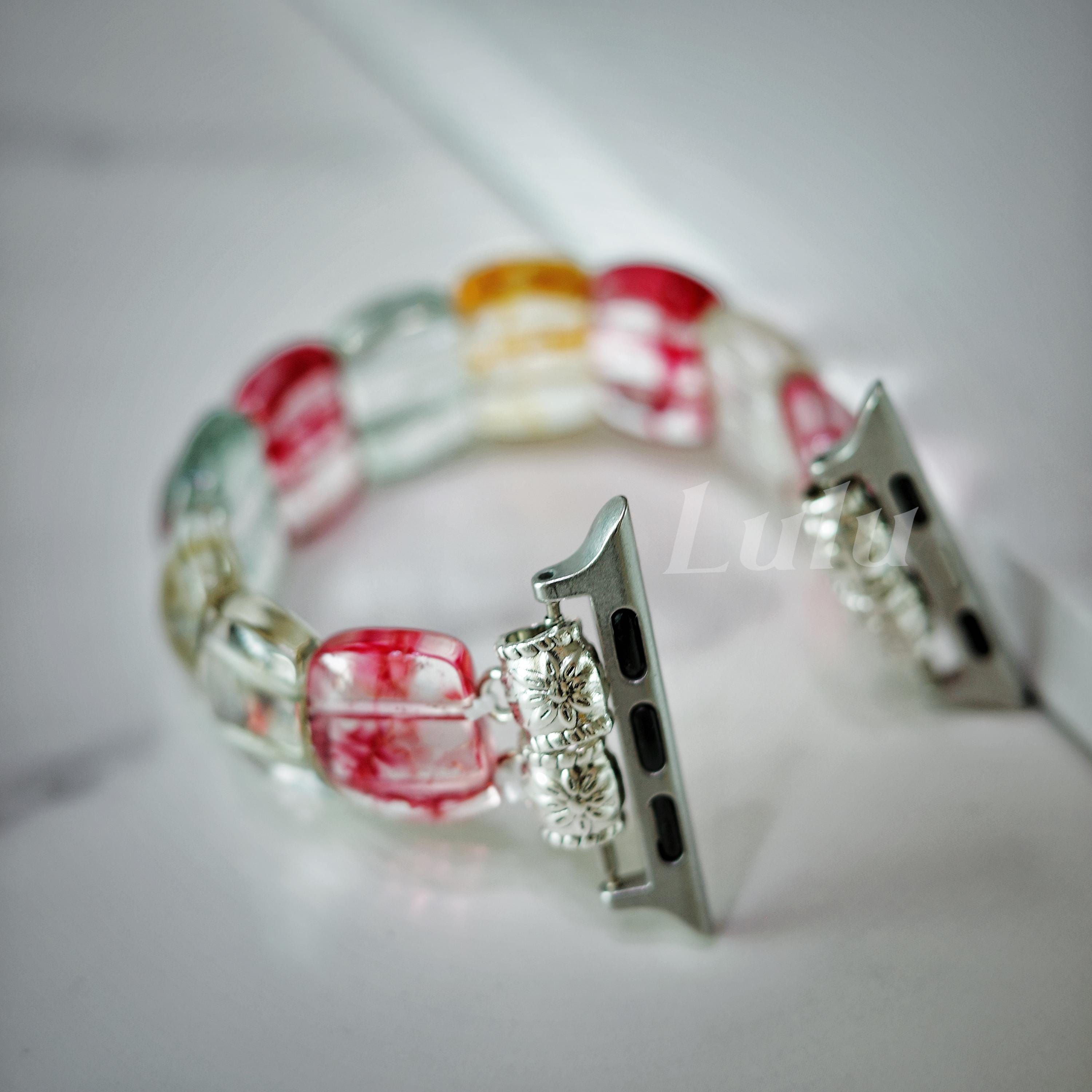 Multicolor Jade Apple Watch Band