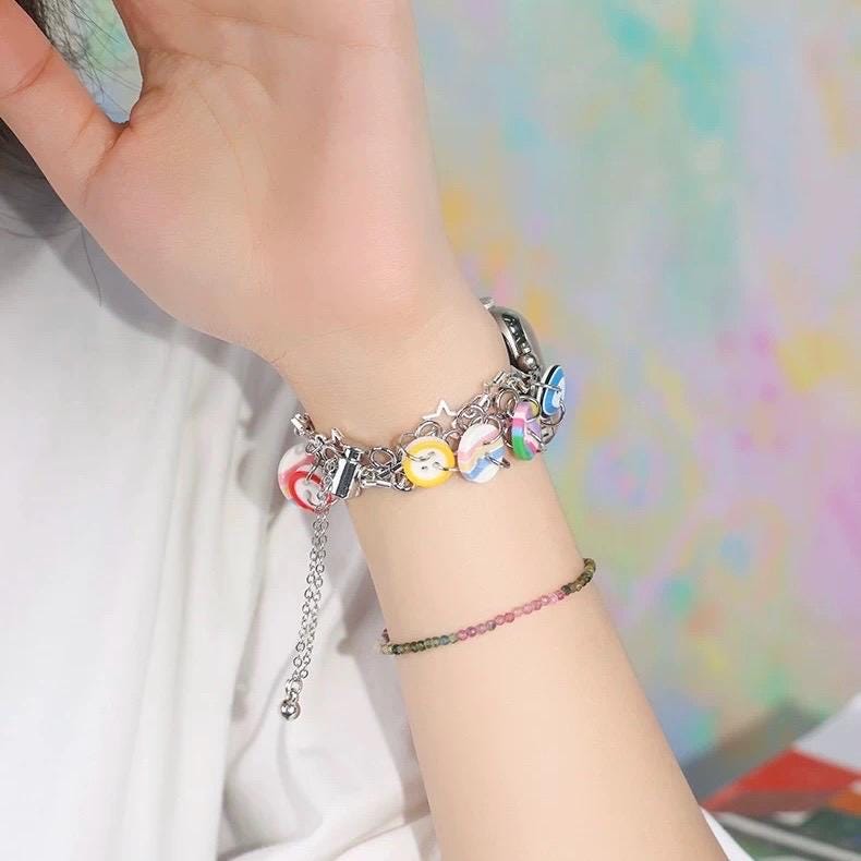 Colorful Button Charm Apple Watch Band