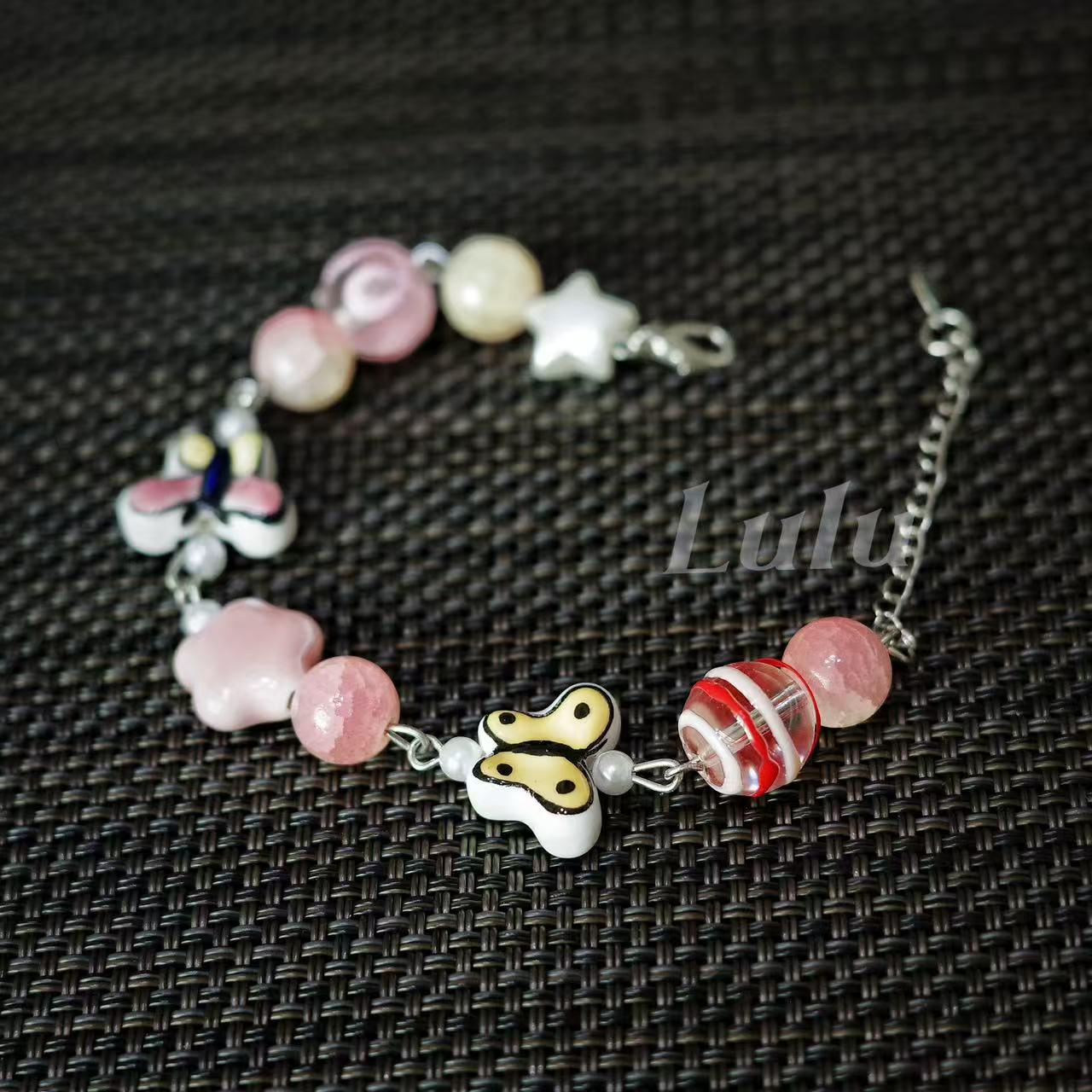 Handmade Butterfly Ceramic Bracelet