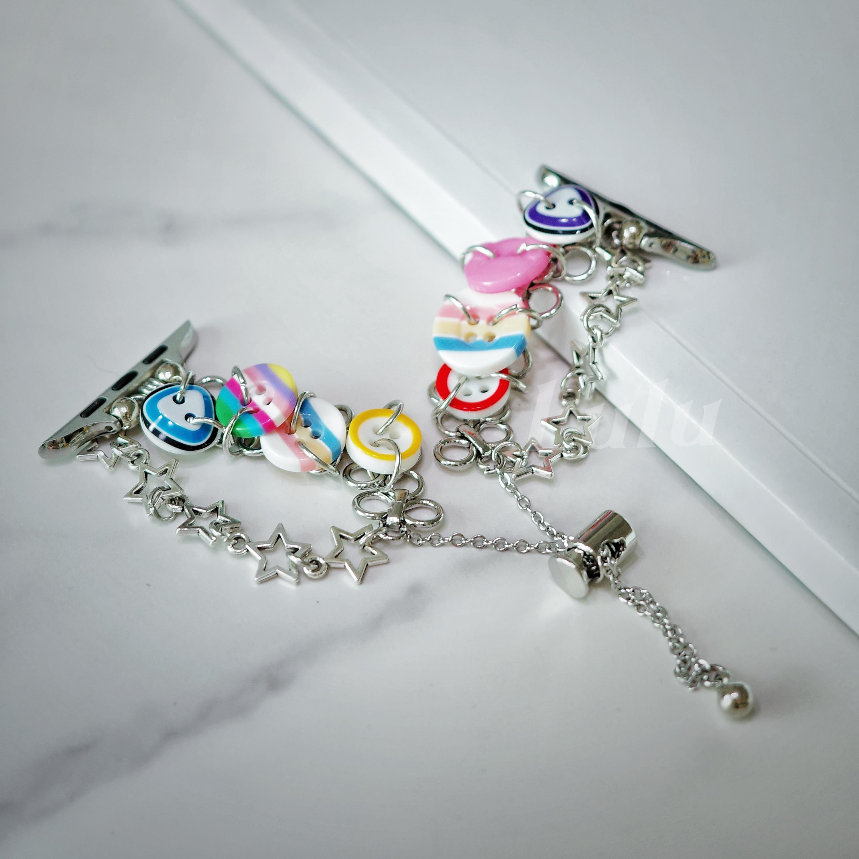 Colorful Button Charm Apple Watch Band