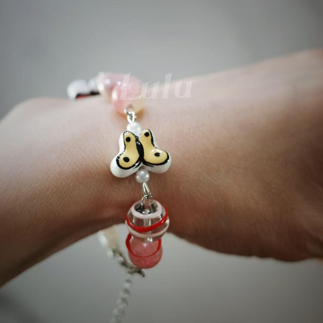 Handmade Butterfly Ceramic Bracelet