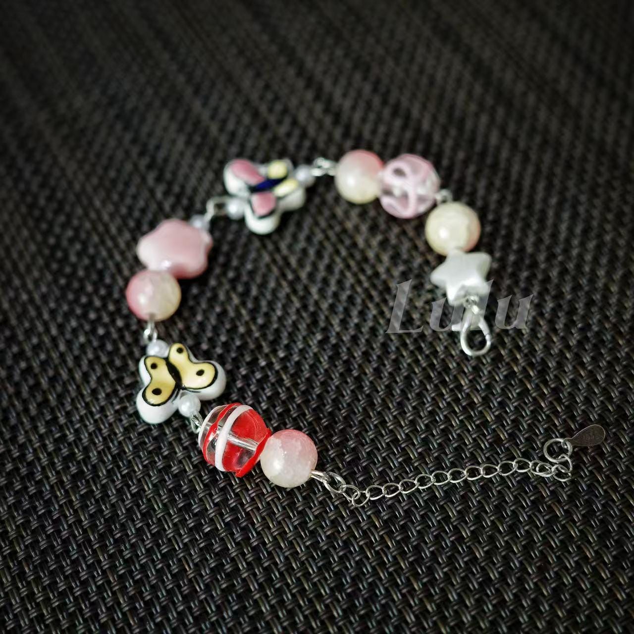 Handmade Butterfly Ceramic Bracelet