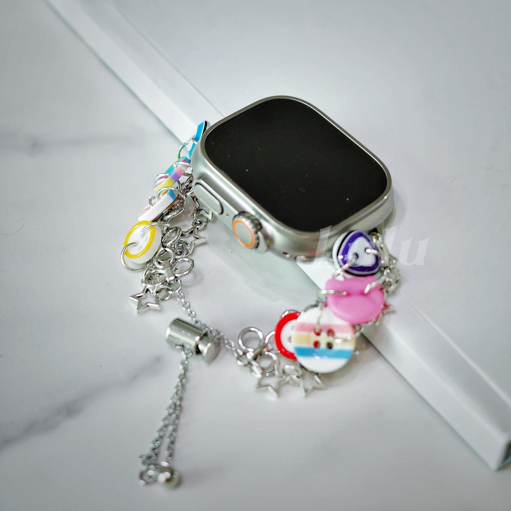 Colorful Button Charm Apple Watch Band