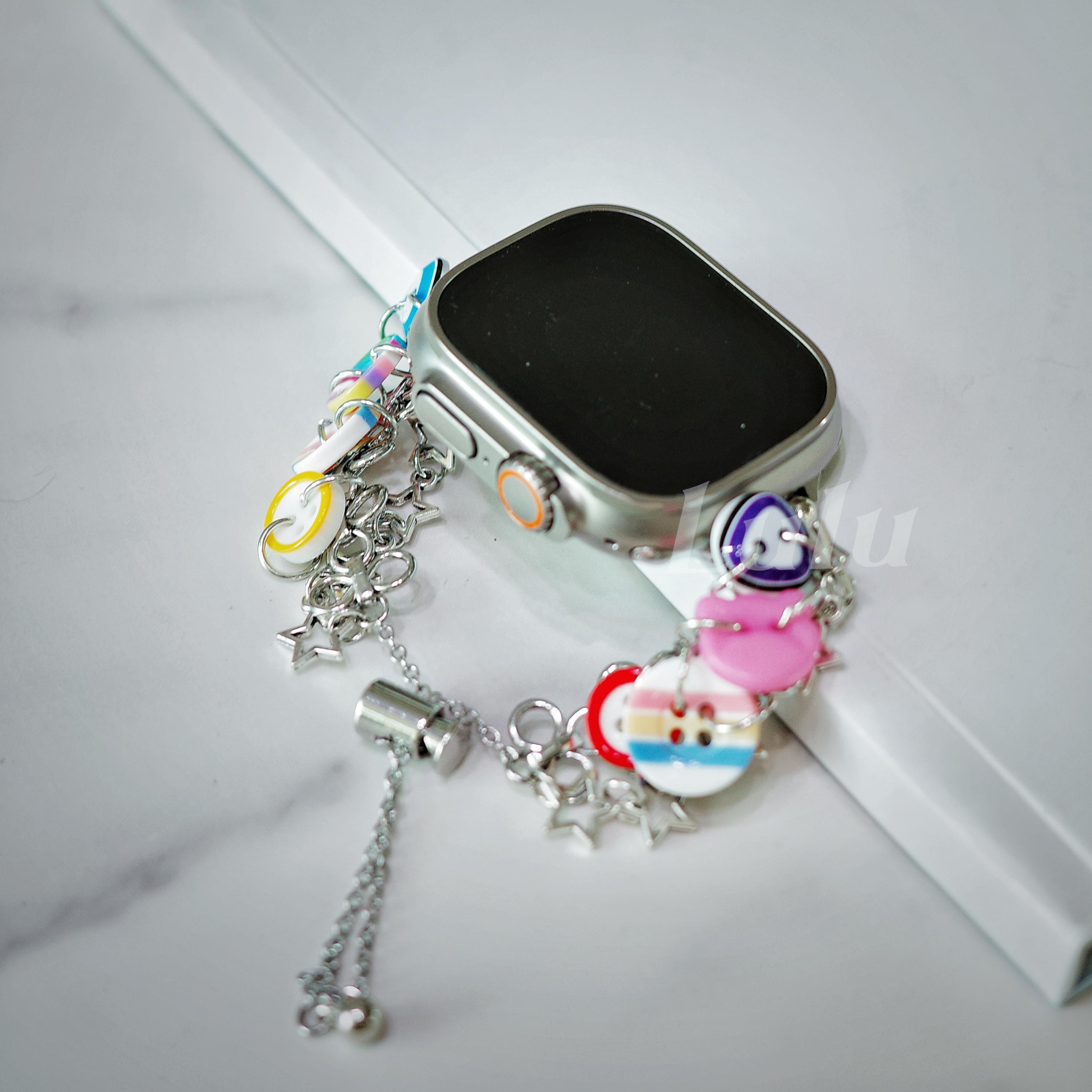 Colorful Button Charm Apple Watch Band