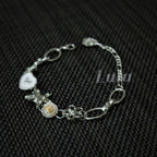 Silver Finished Link Bracelet