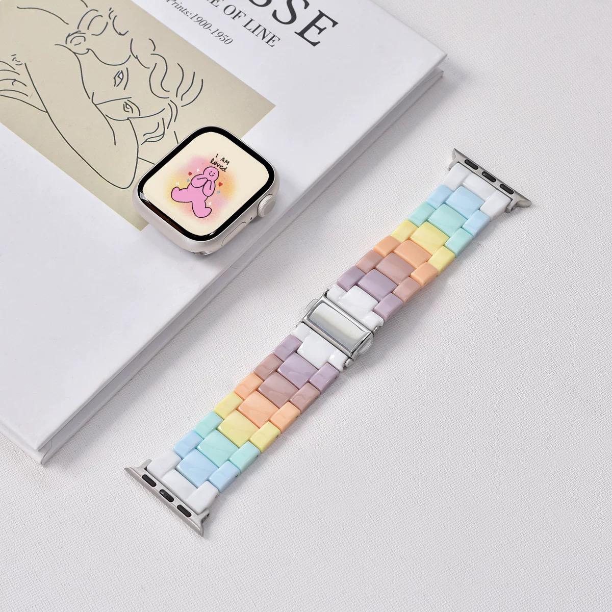 Pastel Rainbow Apple Watch Band