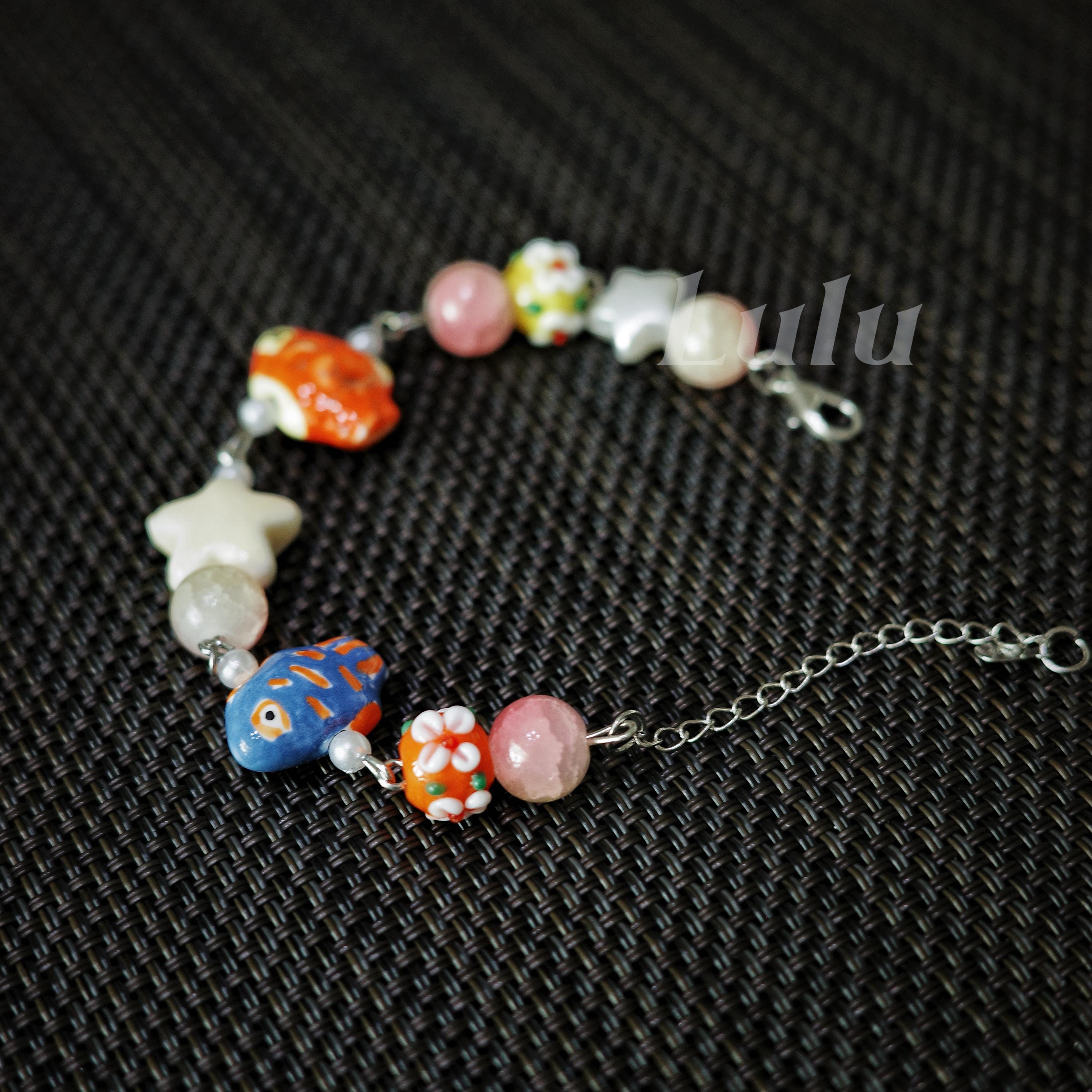 Handmade Fish Ceramic Bracelet