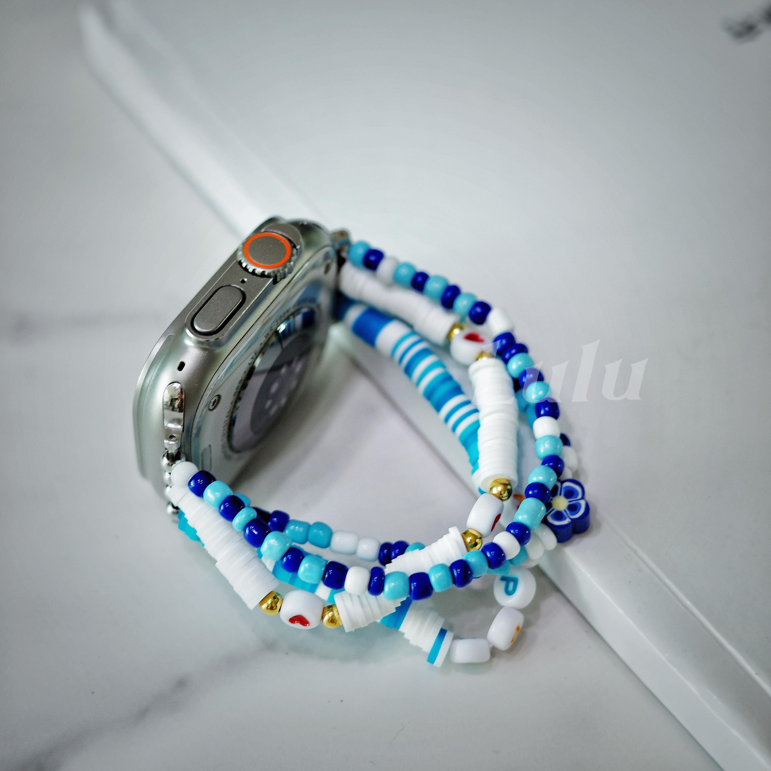 Happy Beaded Apple Watch Band