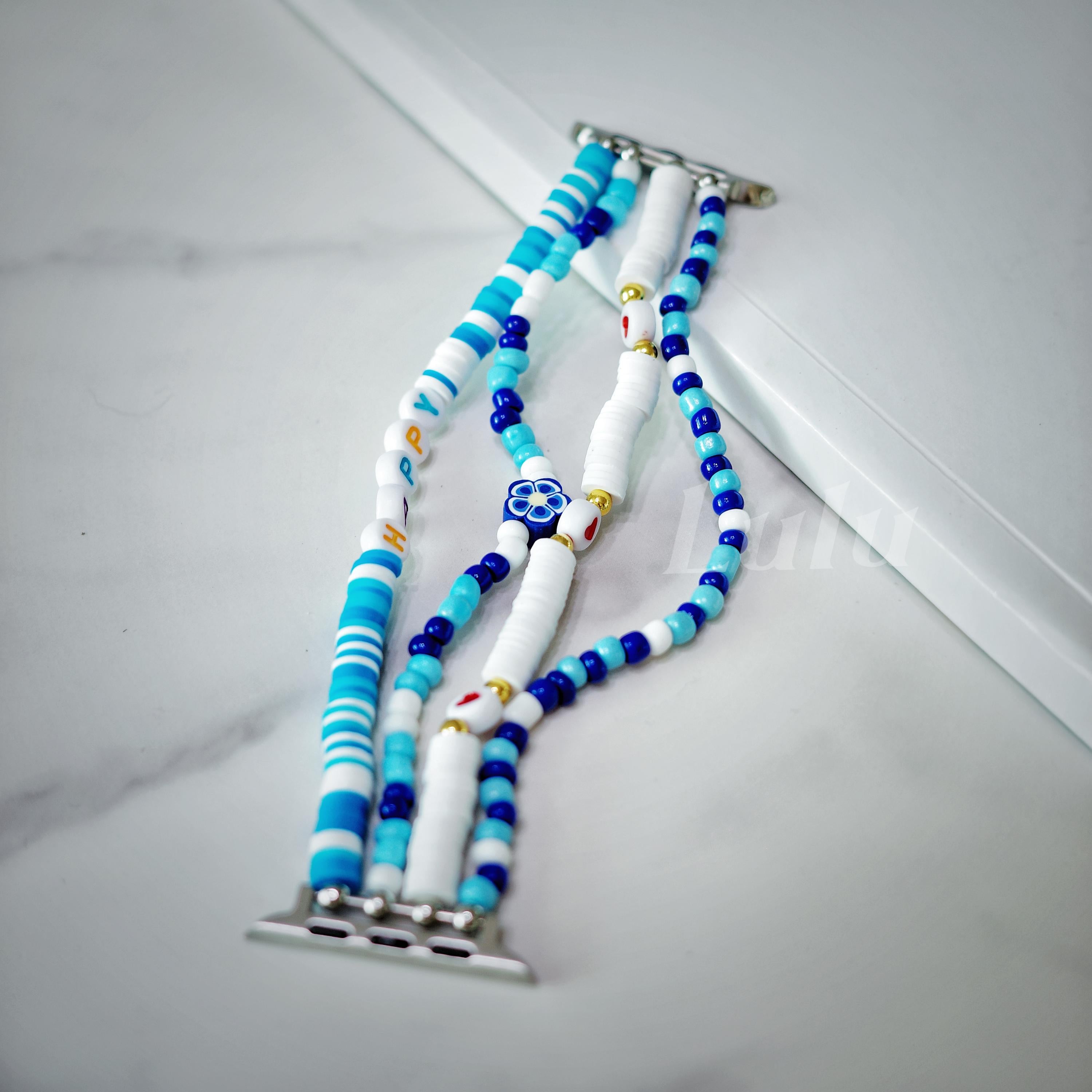 Happy Beaded Apple Watch Band