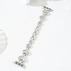 Silver Heart Apple Watch Band