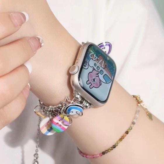 Colorful Button Charm Apple Watch Band