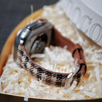 Checkered Leather Apple Watch Band
