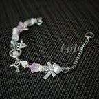 Handmade Star & Bow Charm Bracelet