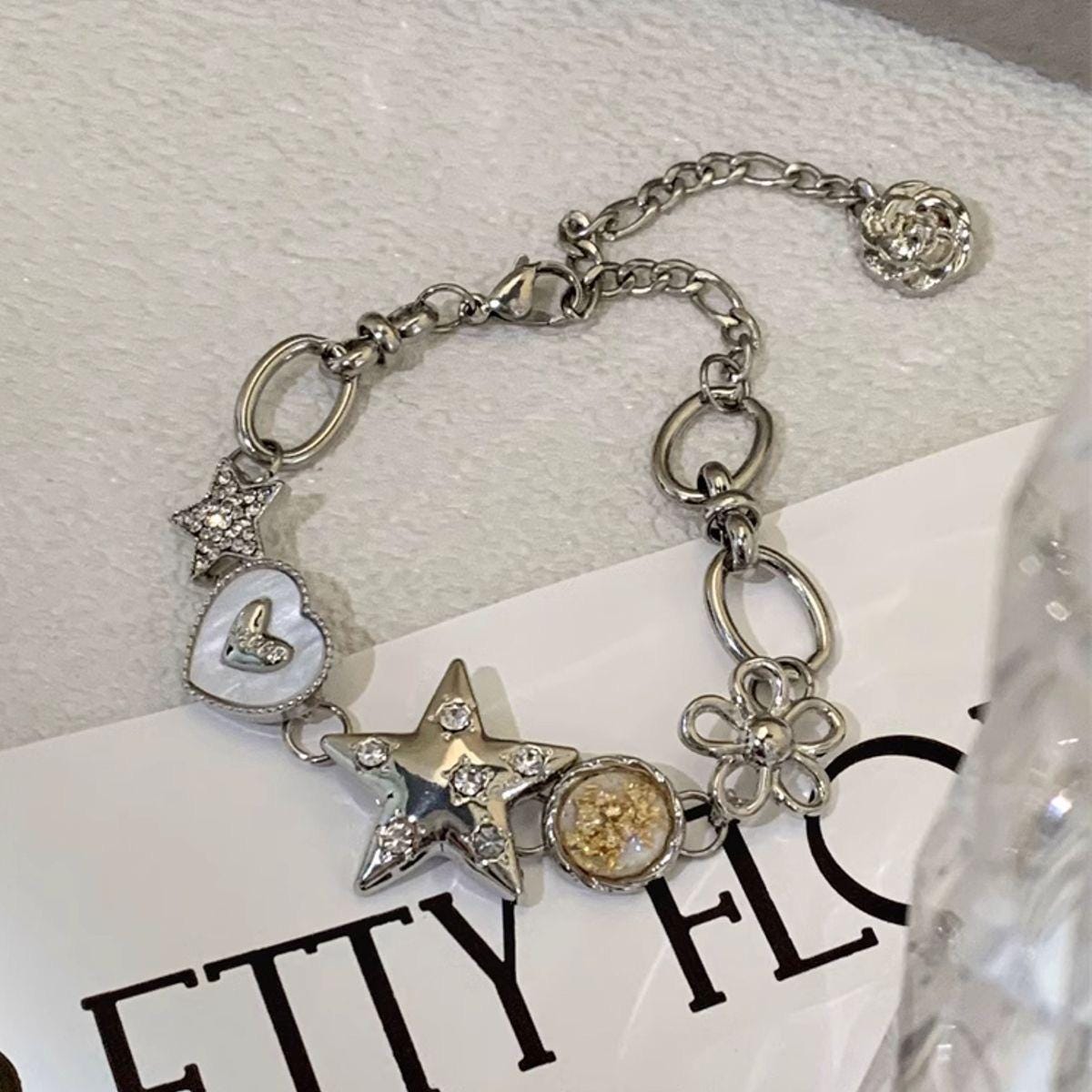 Silver Finished Link Bracelet