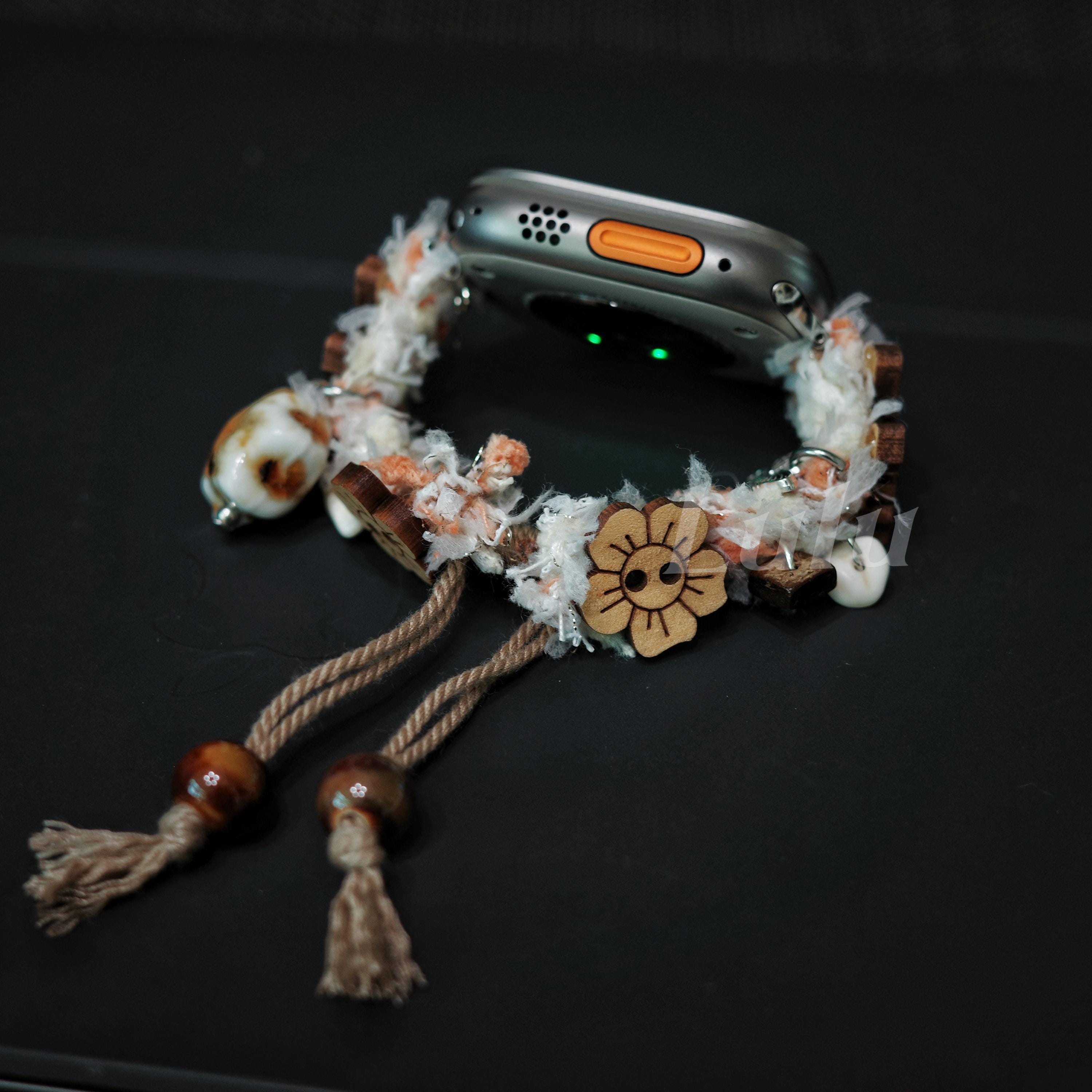 Wooden Charm Apple Watch Band