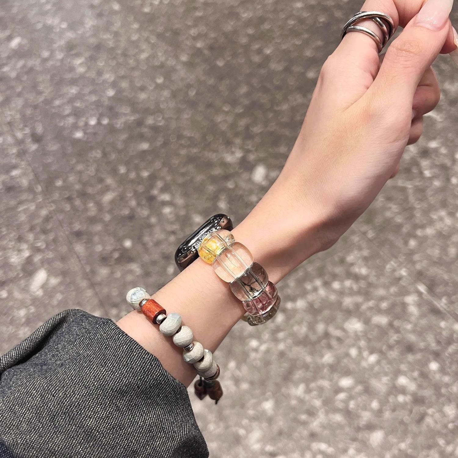 Multicolor Jade Apple Watch Band