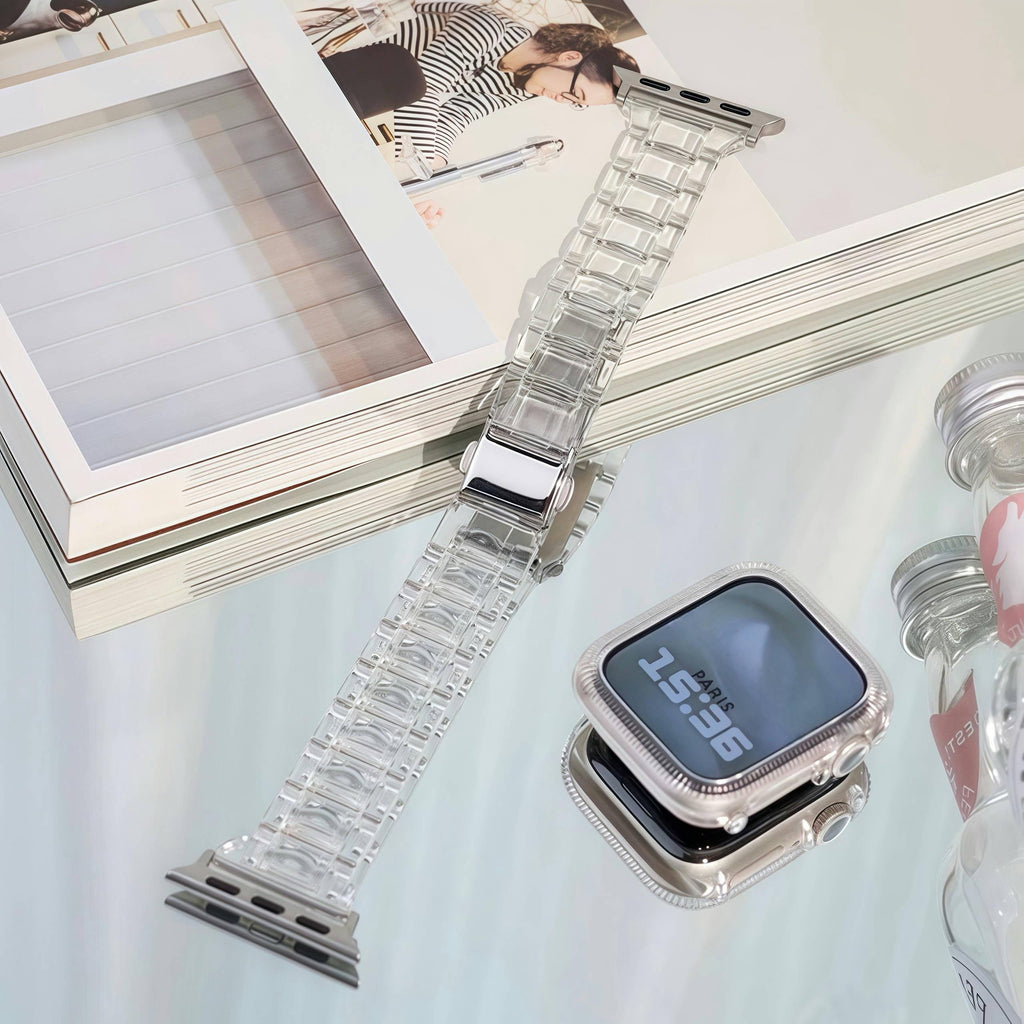 Clear Resin Apple Watch Band
