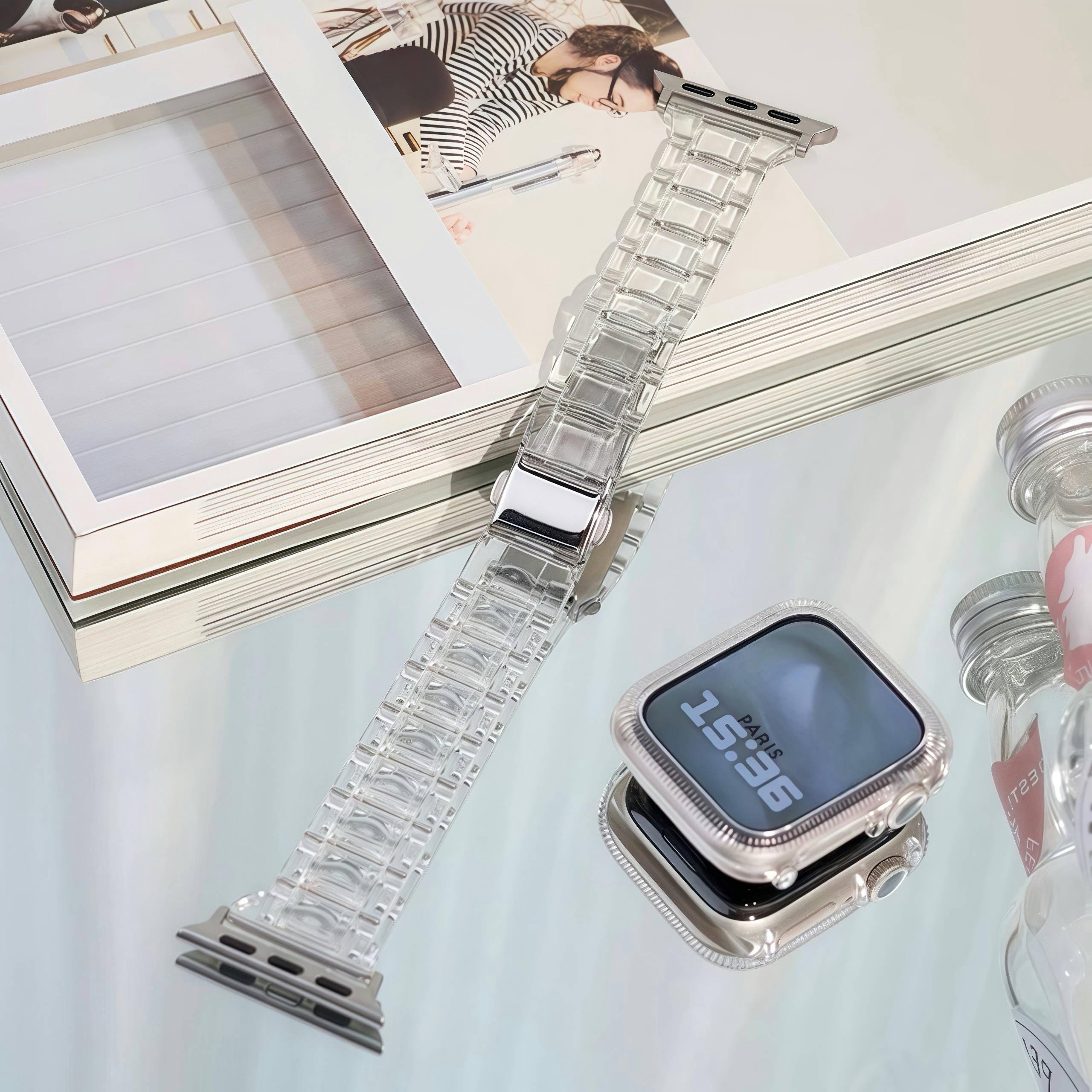 Clear Resin Apple Watch Band