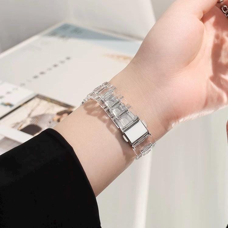 Clear Resin Apple Watch Band
