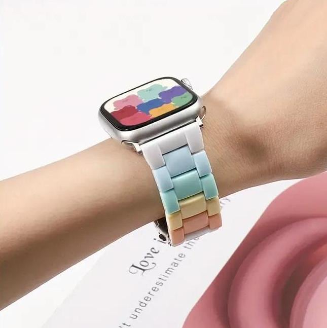 Pastel Rainbow Apple Watch Band