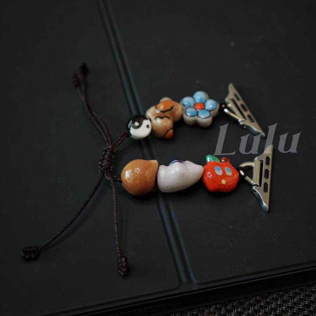 Handmade Ceramic Bead Apple Watch Band