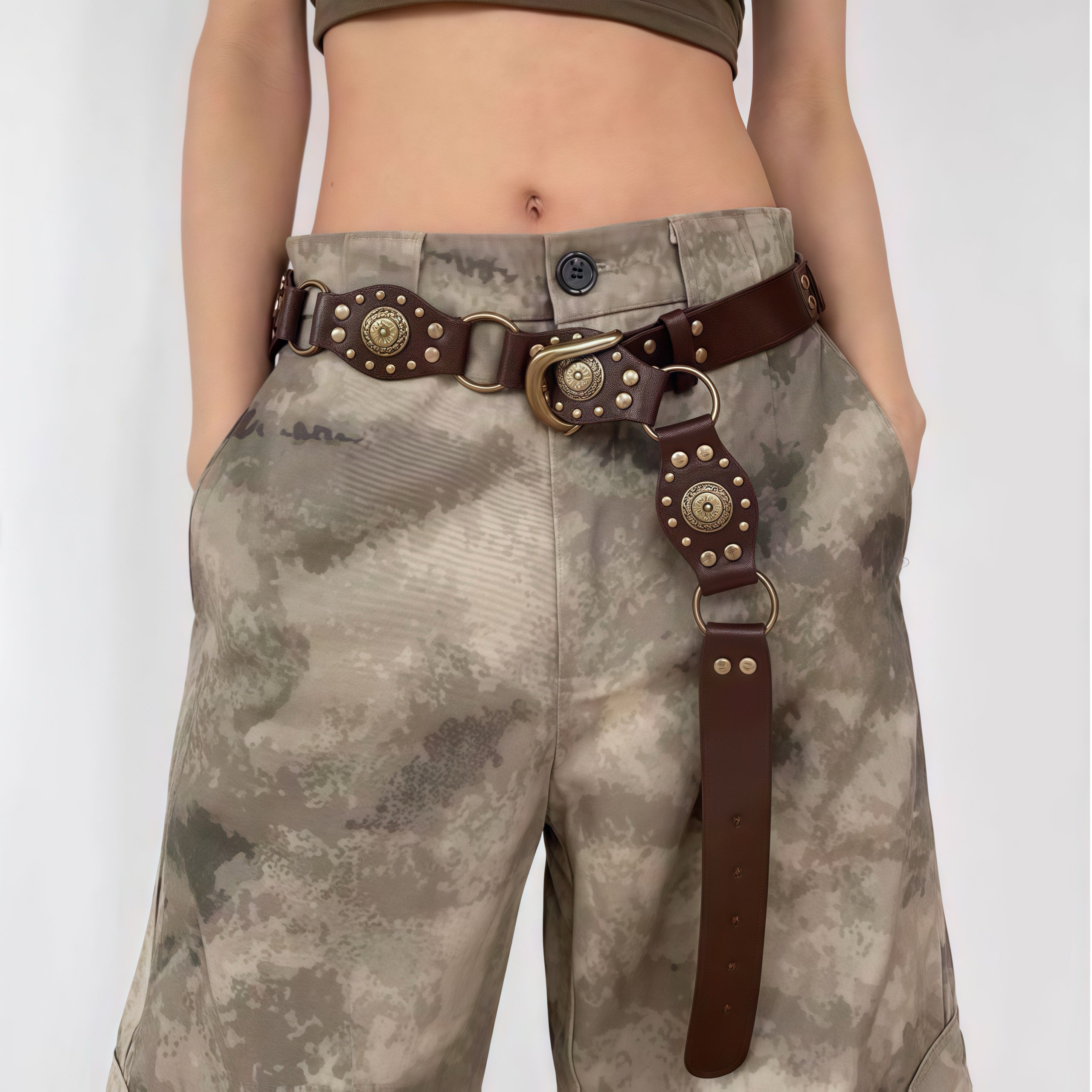 Boho Western Brown Belt