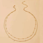 Double Layer Gold Pearl Belly Chain
