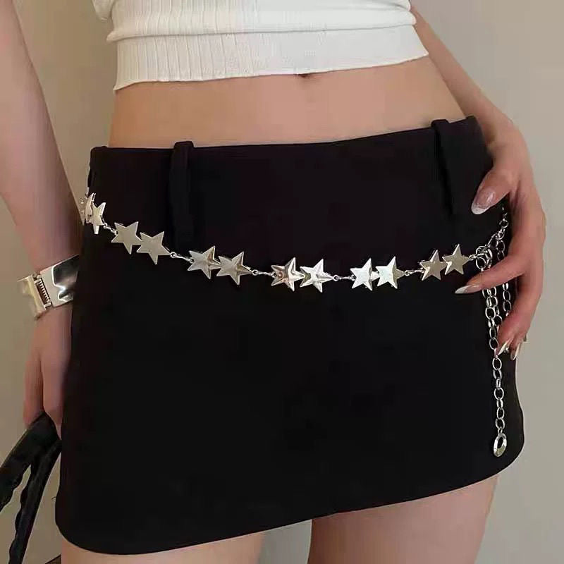 Silver Star Waist Chain