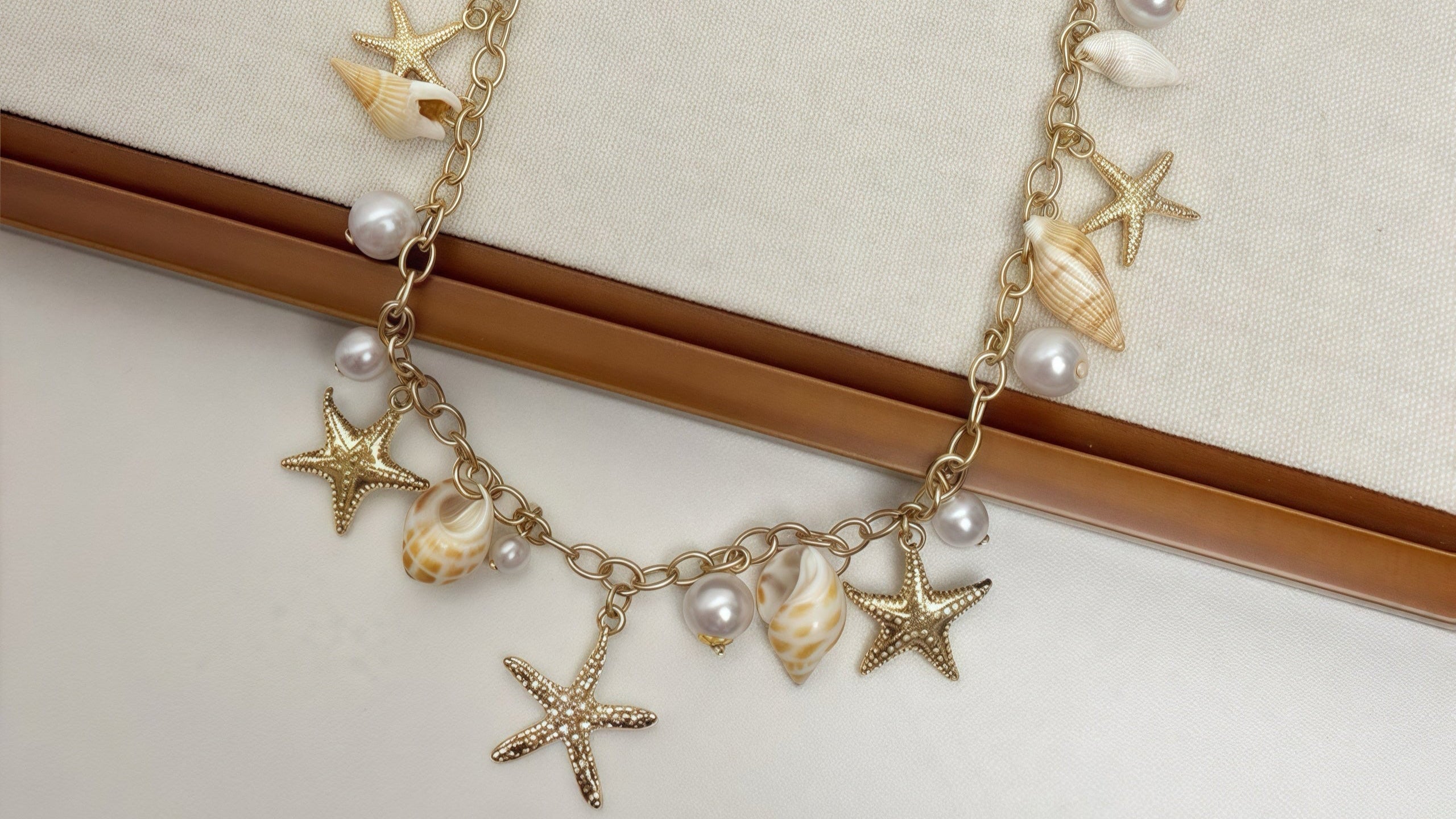 Gold Seashell Pearl Waist Chain