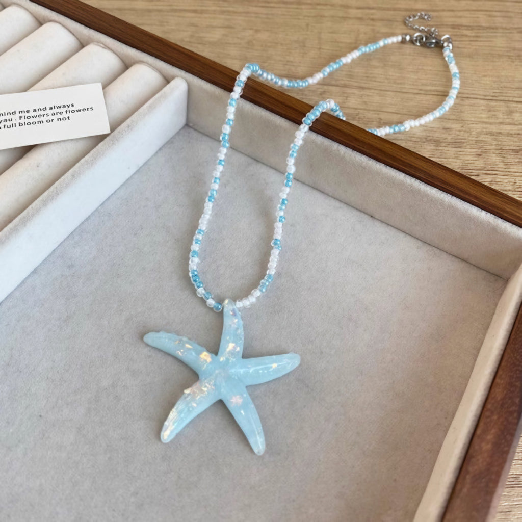Handmade Starfish Pendant Necklace