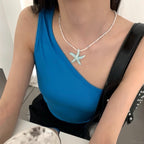 Handmade Starfish Pendant Necklace