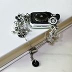 Monochrome Button Charm Apple Watch Band