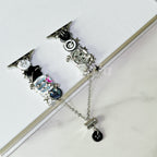 Monochrome Button Charm Apple Watch Band