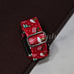 Red Nylon Christmas Apple Watch Band