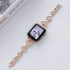 Rose Gold Heart Apple Watch Band