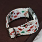 White Nylon Christmas Apple Watch Band (Copy)