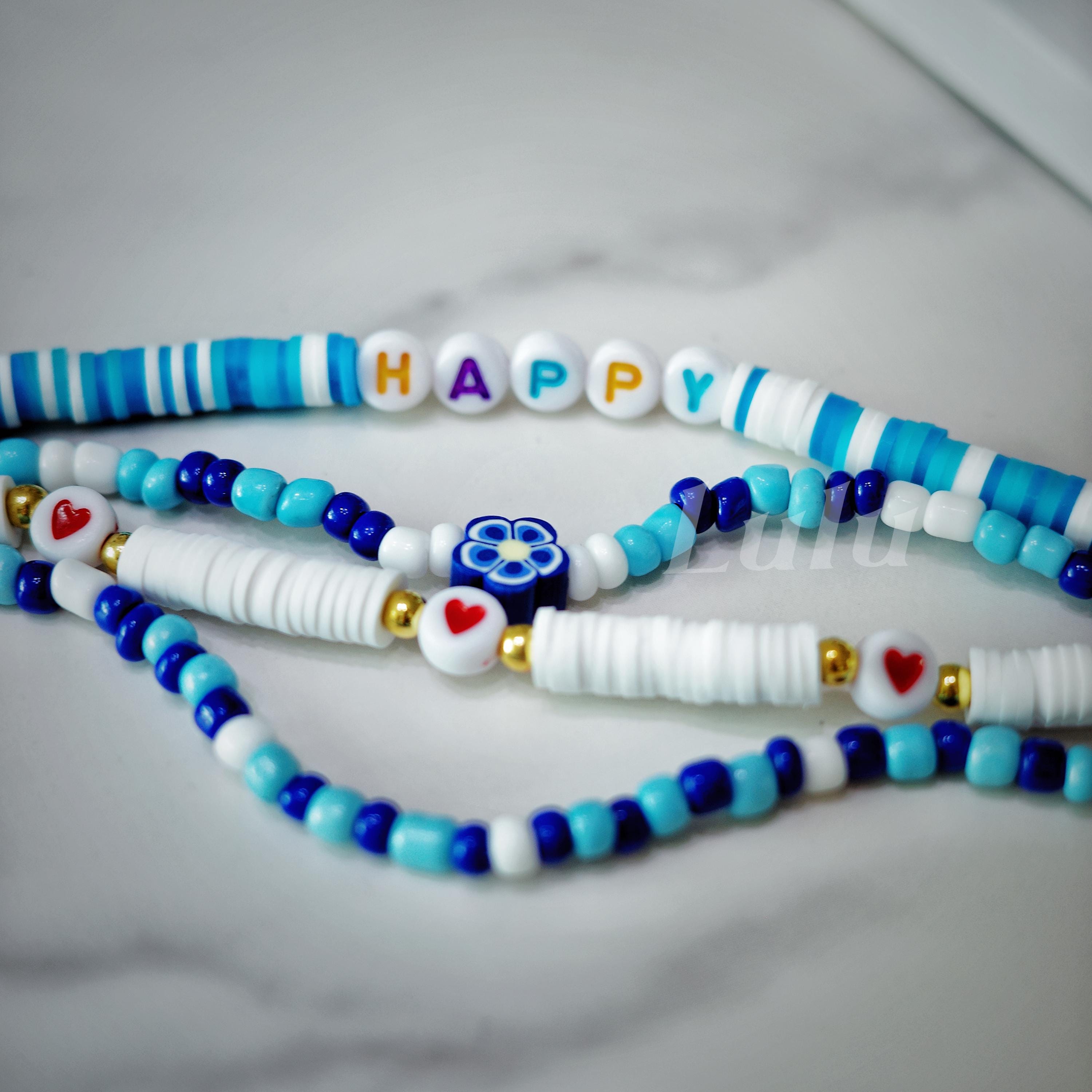 Happy Beaded Apple Watch Band