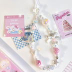 Cute Pink Bow Phone Strap