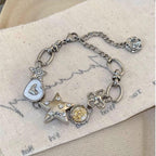 Silver Finished Link Bracelet