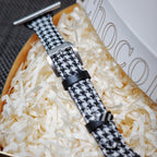 Checkered Leather Apple Watch Band