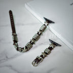 Punk Double Loop Leather Apple Watch Band