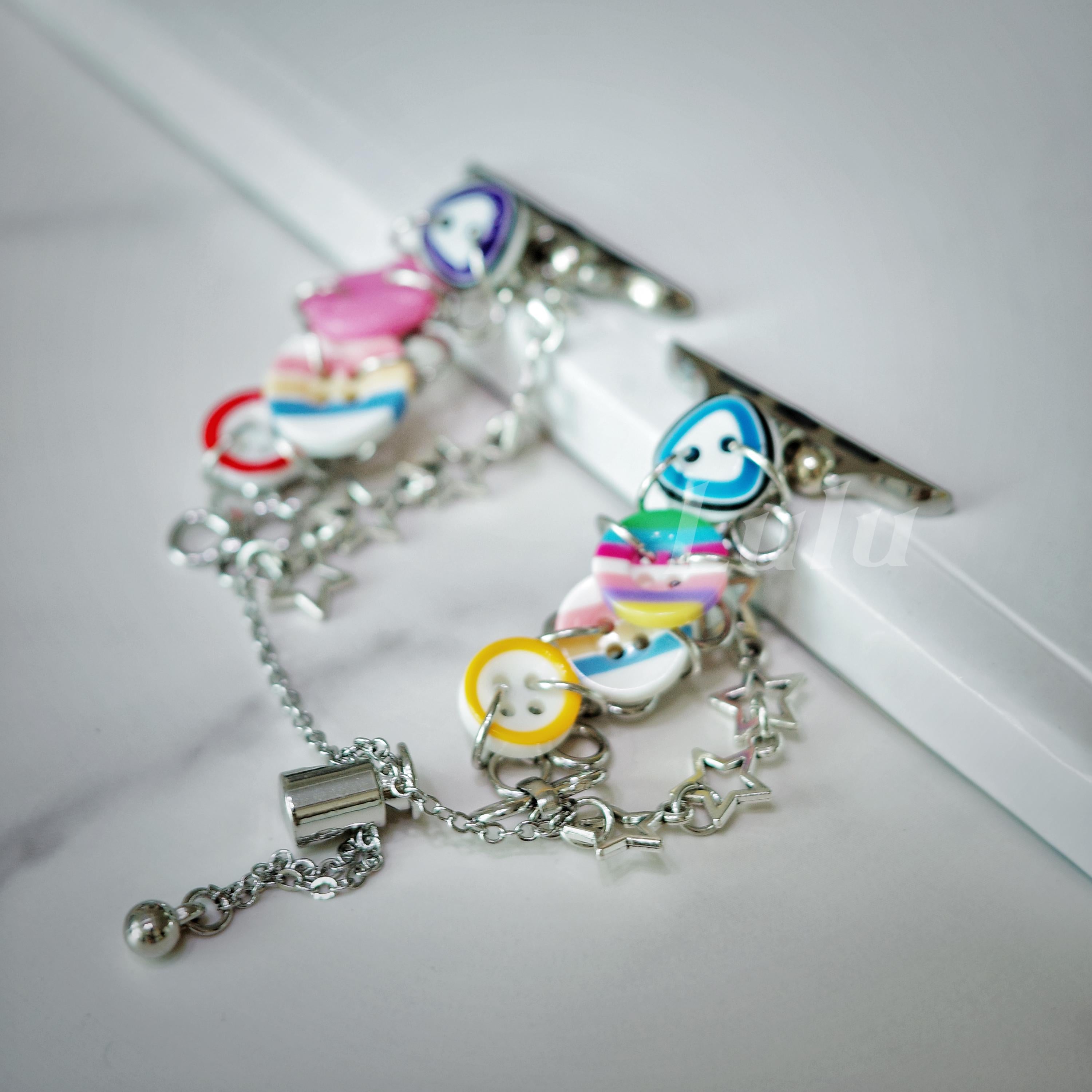 Colorful Button Charm Apple Watch Band