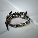 Punk Double Loop Leather Apple Watch Band