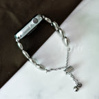 Silver Bubble Heart Apple Watch Band