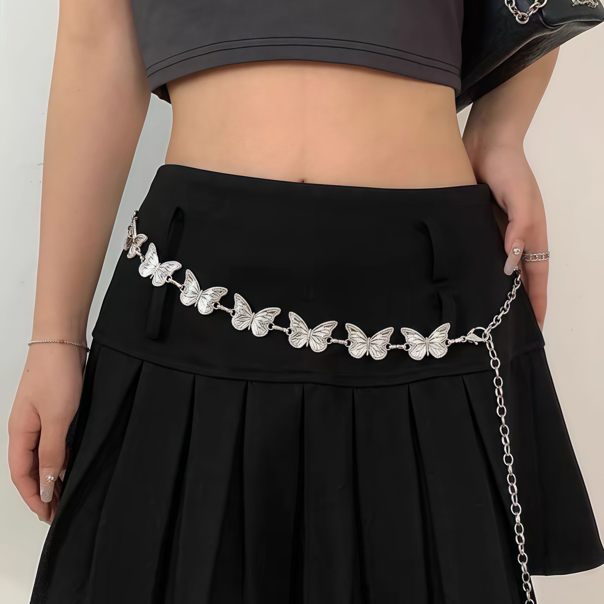 Silver Butterfly Waist Chain